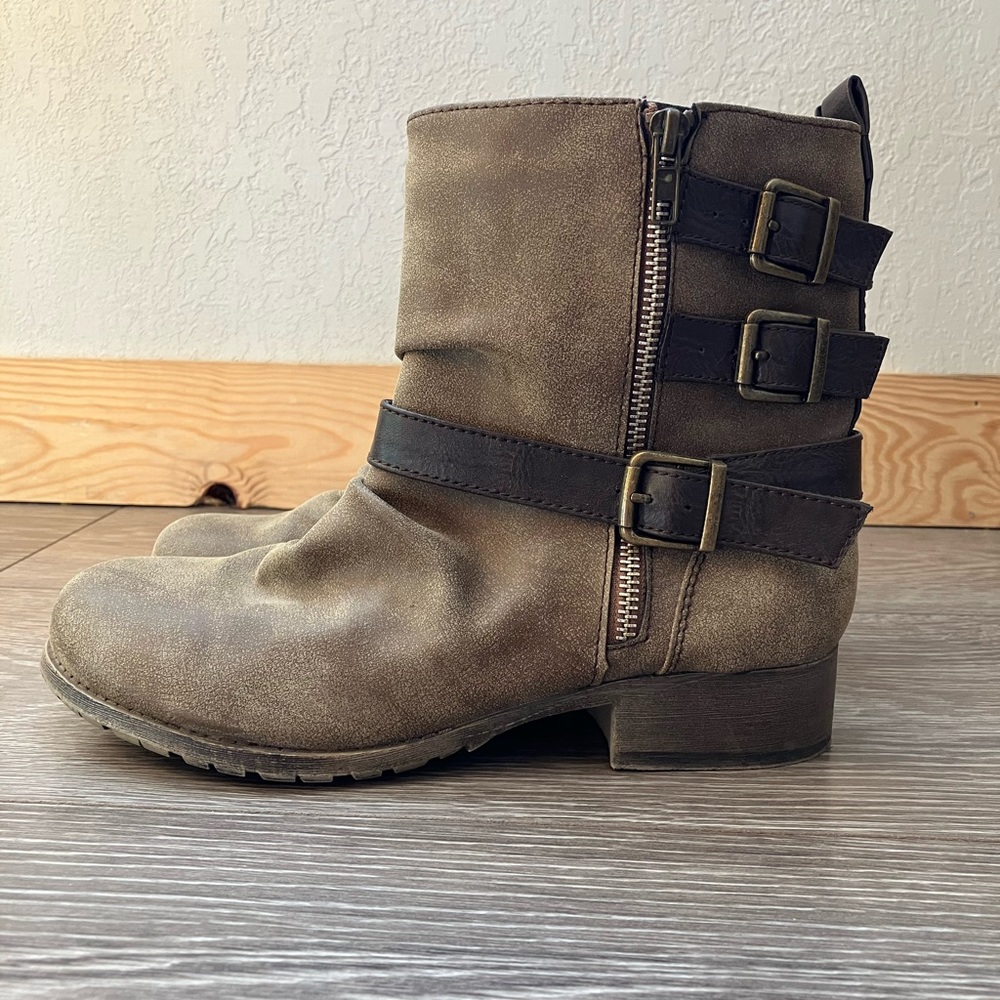 Jellypop Marian Brown Ankle Boots Size 8.5